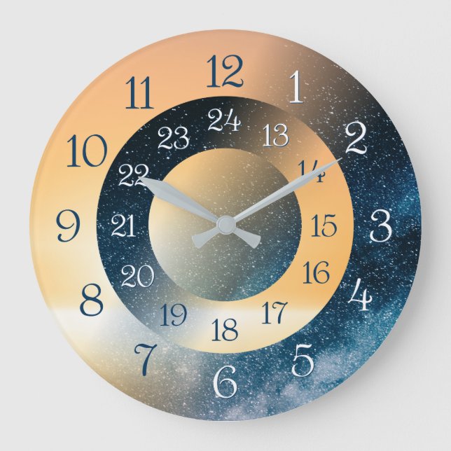 Einzigartig und attraktiv 24 Stunden Uhr (Vorderseite)