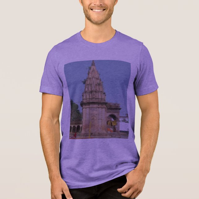 Einzigartig _Unglaublicher Tempel gotischer T - Sh Tri-Blend Shirt (Vorderseite)