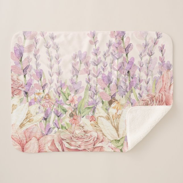 Einzigartig verzauberte Fee Sherpa Blanket Sherpadecke (Vorderseite (Horizontal))