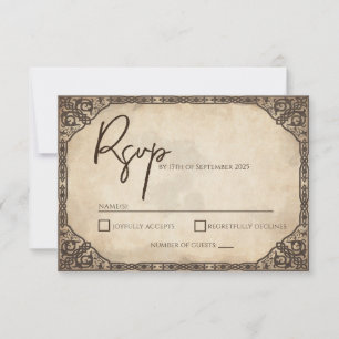 Einzigartig Viking Inspiriert RSVP-Karte RSVP Karte