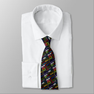Einzigartige 100. Geburtstagsparty Personalisierte Krawatte