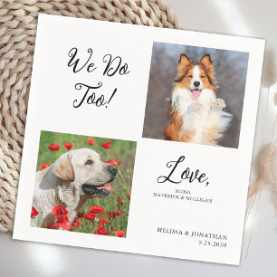 Einzigartige 2 Fotos wir tun zu Hauskatze Hunde Ho Serviette