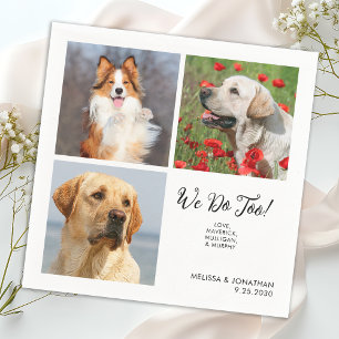 Einzigartige 3 Fotos wir tun zu Hauskatze Hochzeit Serviette