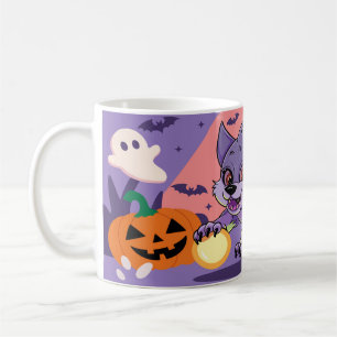 Einzigartige abstrakte Designs, Halloween Kaffeetasse