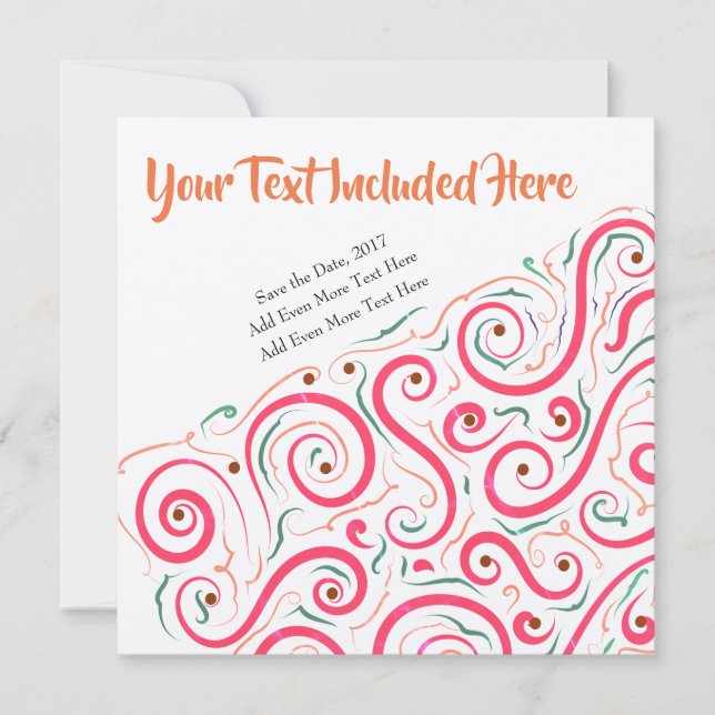 Einzigartige Abstrakte Einladung der LH (Vorderseite)