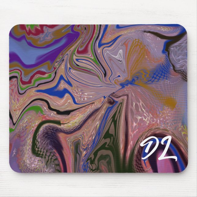 Einzigartige Abstrakte Marmormousepad Mousepad (Vorne)
