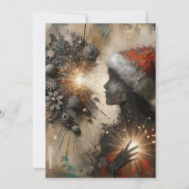 Einzigartige Abstrakte Weihnachtskarten Feiertagskarte