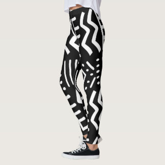 Einzigartige afrikanisch-blaubogolanische Leggings