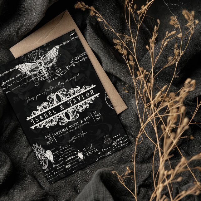 Einzigartige Alchemy Gothic Hochzeitseinladung Einladung (Von Creator hochgeladen)