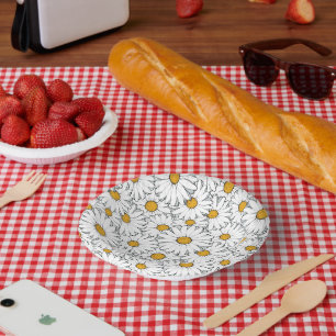 Einzigartige Angesagte Sommerdämmerung Blumenmuste Pappteller