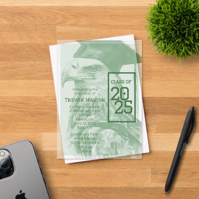 Einzigartige Ankündigung des Abschlusses Akryllisc (Insitu (Einladungskarte))