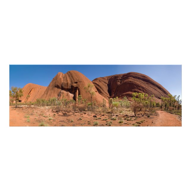 Einzigartige Aussicht auf Uluru Ayers Rock Outback Fotodruck (Vorne)