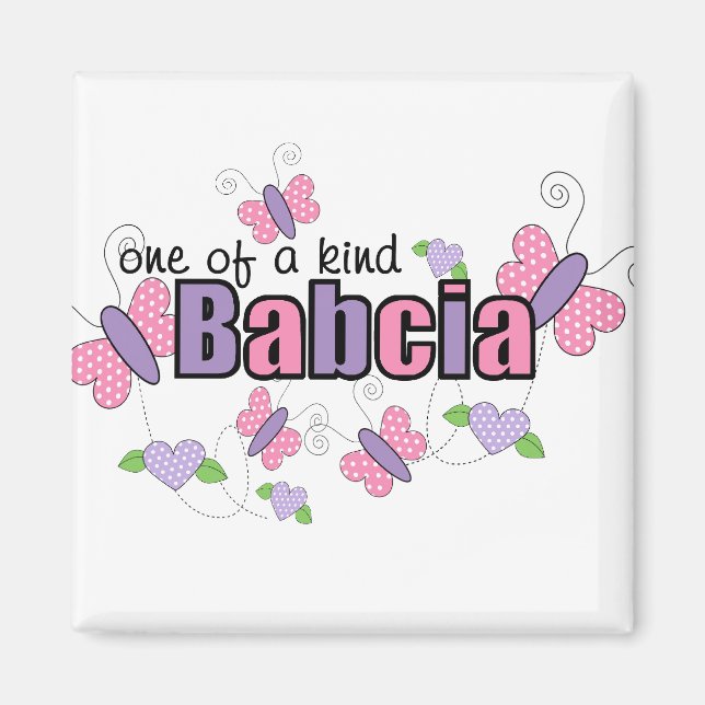 Einzigartige Babcia Magnet (Vorne)