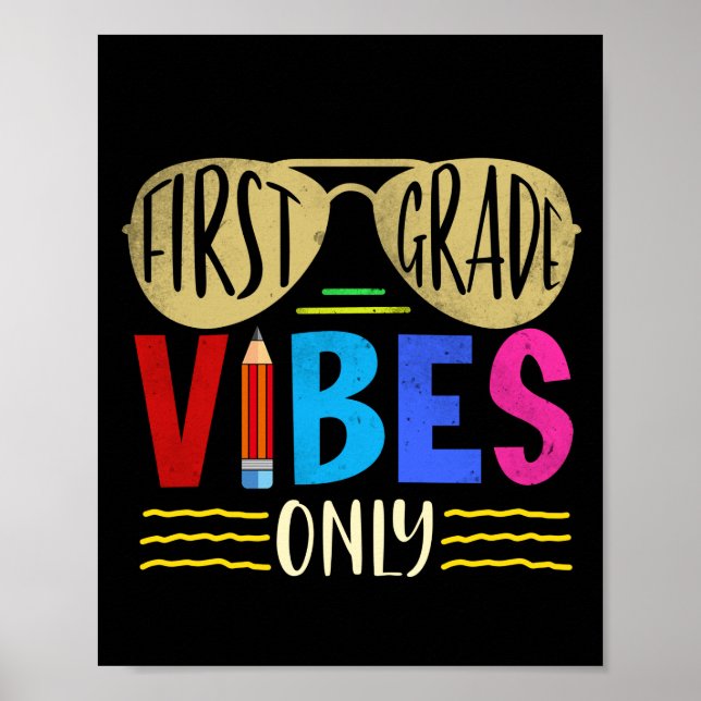 Einzigartige Baby Boys 1. Klasse Vibes Zurück zur  Poster (Vorne)