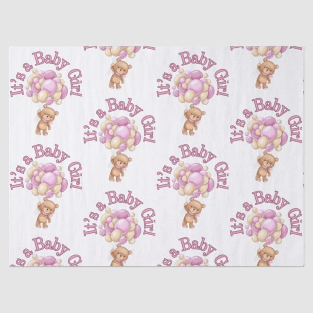 einzigartige Babydusche Seidenpapier (Vorderseite)