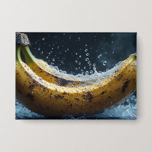 Einzigartige Bananen und Frischwasser-Perspektive Button
