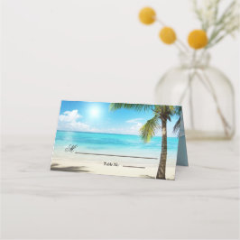 Einzigartige Blume aus Holz am Arbor Beach Hochzei Platzkarte