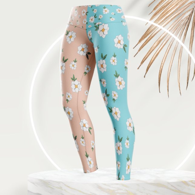 Einzigartige Blume mit floralen Mustern Leggings (Von Creator hochgeladen)
