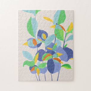 Einzigartige botanische abstrakte Aquarellkunst