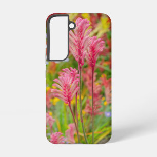 Einzigartige botanische Pink Kangaroo Paw-Blume Samsung Galaxy Hülle