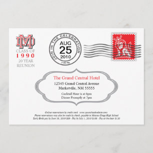 Einzigartige "Buchstabe-" Einladung