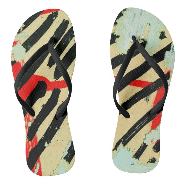 Einzigartige Coole Papierfarbe Flip Flops (Fußbett)