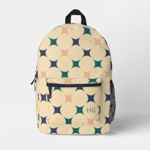 Einzigartige Coole und farbenfrohe Monogramm-Initi Bedruckter Rucksack