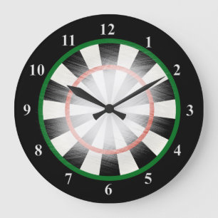 Einzigartige Dartscheibe für die Uhrzeit Große Wanduhr