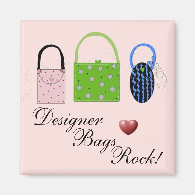 Einzigartige Designer-Bags Magnet (Vorne)