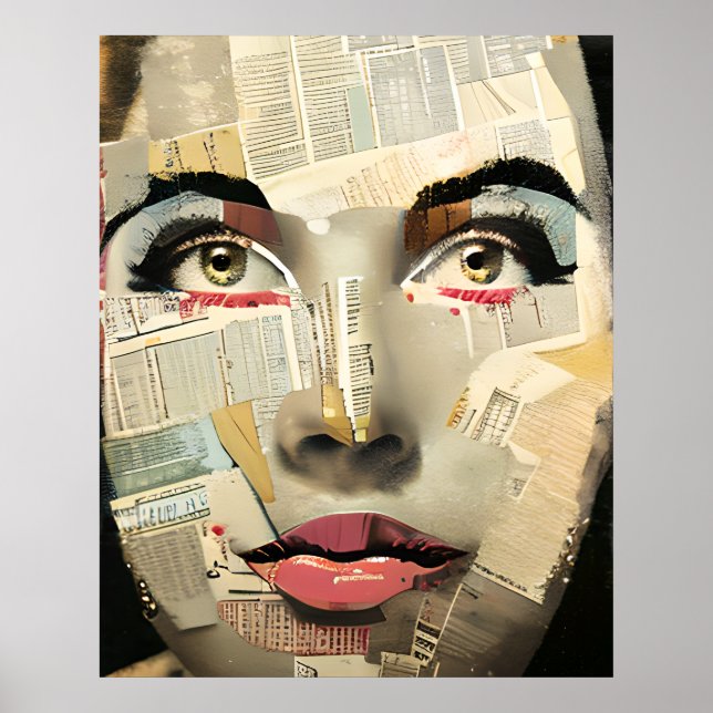 Einzigartige digitale Kunst | Abstrakte hübsche Da Poster (Vorne)