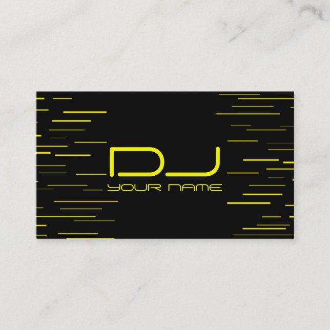 Einzigartige DJ Business Card Visitenkarte (Vorderseite)