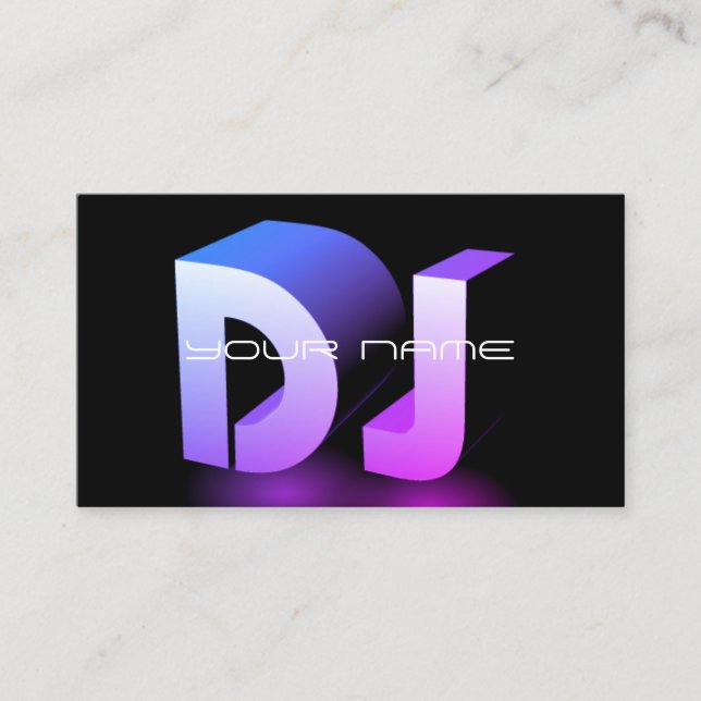 Einzigartige DJ-Visitenkarte Visitenkarte (Vorderseite)