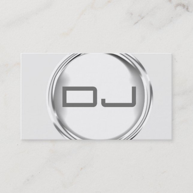 Einzigartige DJ-Visitenkarte Visitenkarte (Vorderseite)
