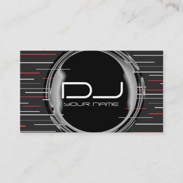 Einzigartige DJ-Visitenkarte Visitenkarte (Vorderseite)