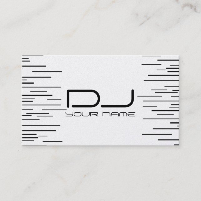 Einzigartige DJ-Visitenkarte Visitenkarte (Vorderseite)