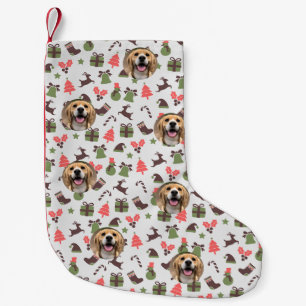 Einzigartige Dog Foto Weihnachtssocken Kleiner Weihnachtsstrumpf
