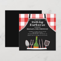 Einzigartige Einladung zum Geburtstag-Barbecue