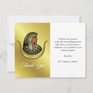 Einzigartige elegante Gold-Tochter von Isis Dankeskarte