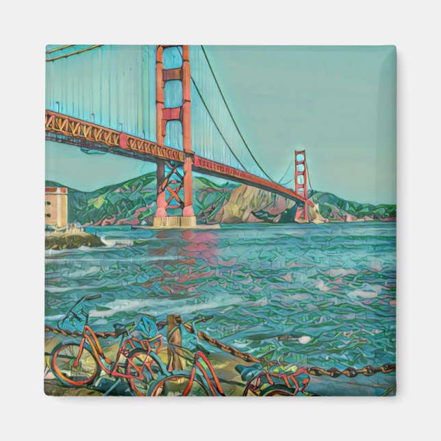 Einzigartige Fahrradgeschenke Magnet (Vorne)