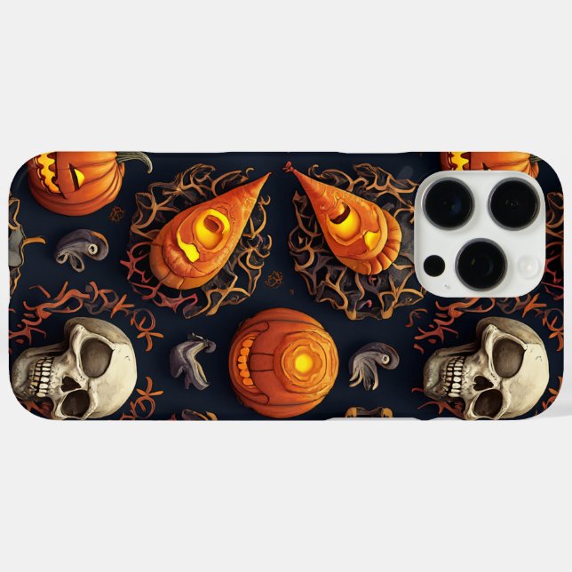 Einzigartige Fälle von Halloween-Telefonen iPhone 16 Pro Max Hülle (Rückseite (Horizontal))