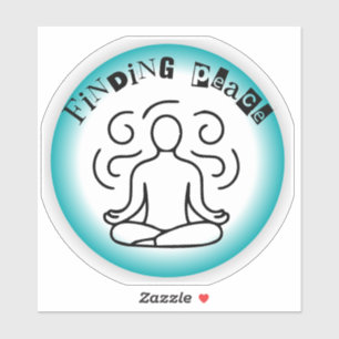 Einzigartige Finding Peace Kunst Designs - Viel Sp Aufkleber