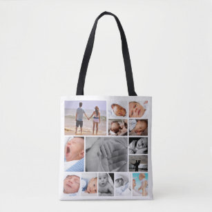 Einzigartige Foto-Collage personalisiert Tasche