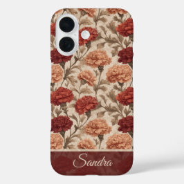 Einzigartige Frauen Geschenk Nelke Maßgeschneidert iPhone 16 Hülle