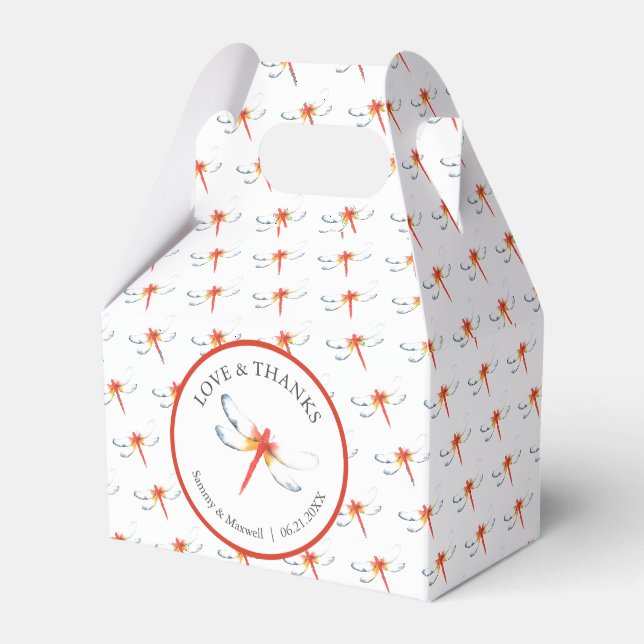 Einzigartige Gastgeschenk Hochzeit Boxen Wasserfar Geschenkschachtel (Vorderseite)