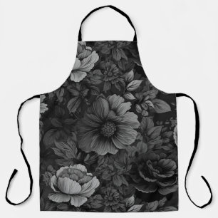 Einzigartige gedämpfte Farben Vintage-Blumenmuster Schürze