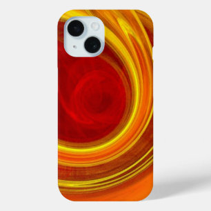 einzigartige gelbe Marmorsonnenstrahlen Laser Lini iPhone 15 Hülle