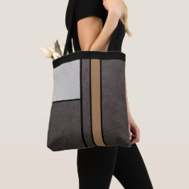 Einzigartige geometrische Quadrate und Linien auf  Tasche