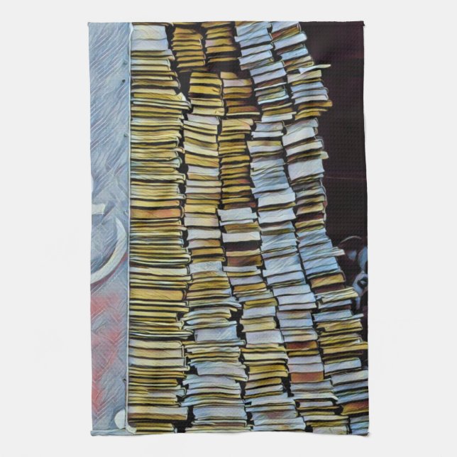 Einzigartige Geschenke für Buchliebhaber Geschirrtuch (Vertikal)