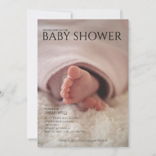 Einzigartige geschlechtsneutrale Babydusche Einladung