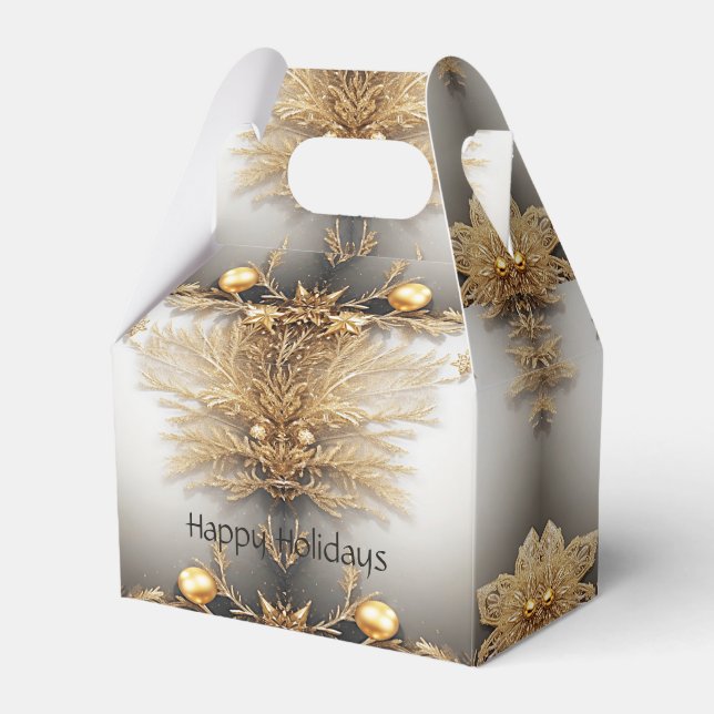 Einzigartige Gold Dekorative Geschenkboxen Geschenkschachtel (Vorderseite)